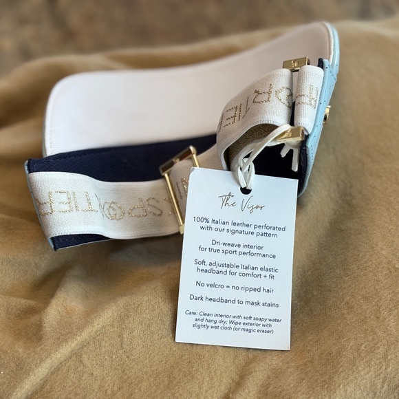 Fenix Sportier The Leather Visor Baby Blue and Gold - Picture 3 of 5